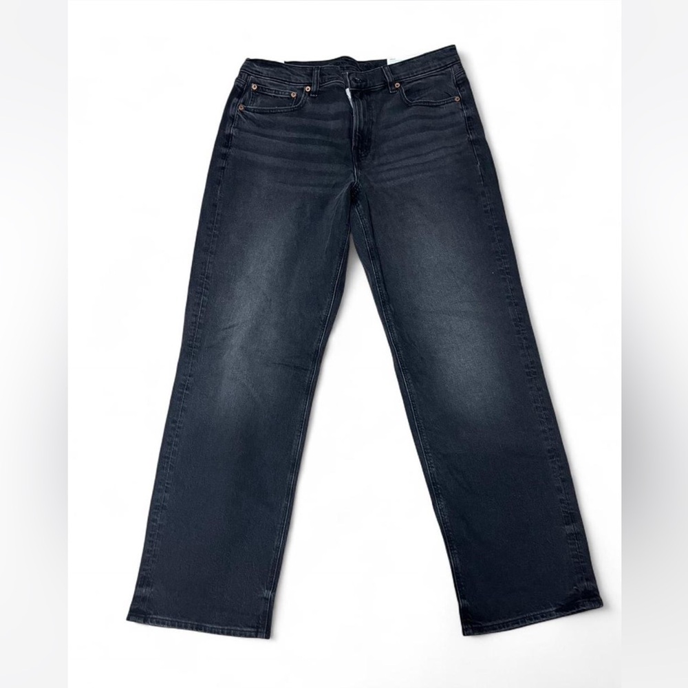 American Eagle Outfitters High Rise Relaxed Straight Jeans